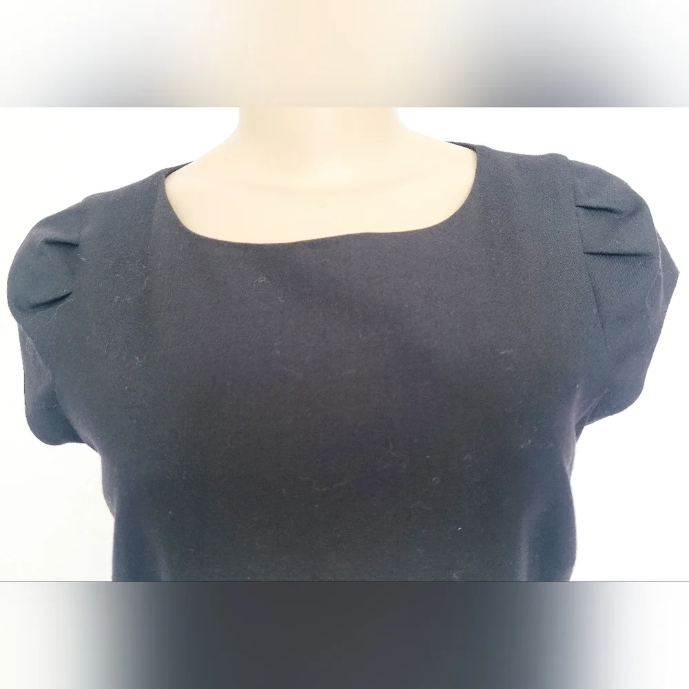 J. Crew Charcoal Peplum Midi Dress